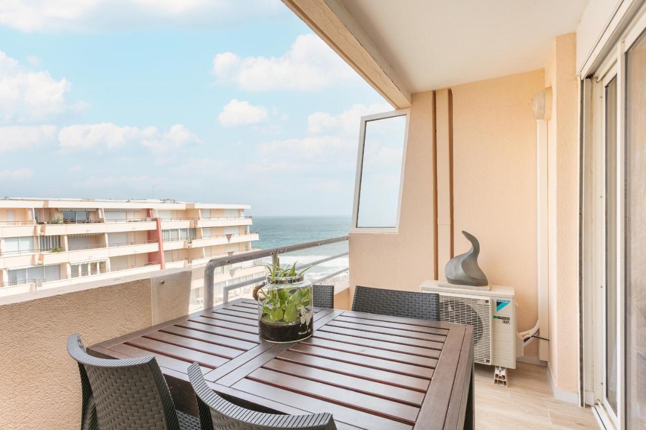 Appartement T3 Terrasse Vue Sur Mer, Piscine, Parking, Wifi Et Clim Сет Екстериор снимка